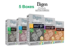 5X Bigen Speedy Hair Color Dye Cream Cover Grey Men Women 8 Black Brown Shades