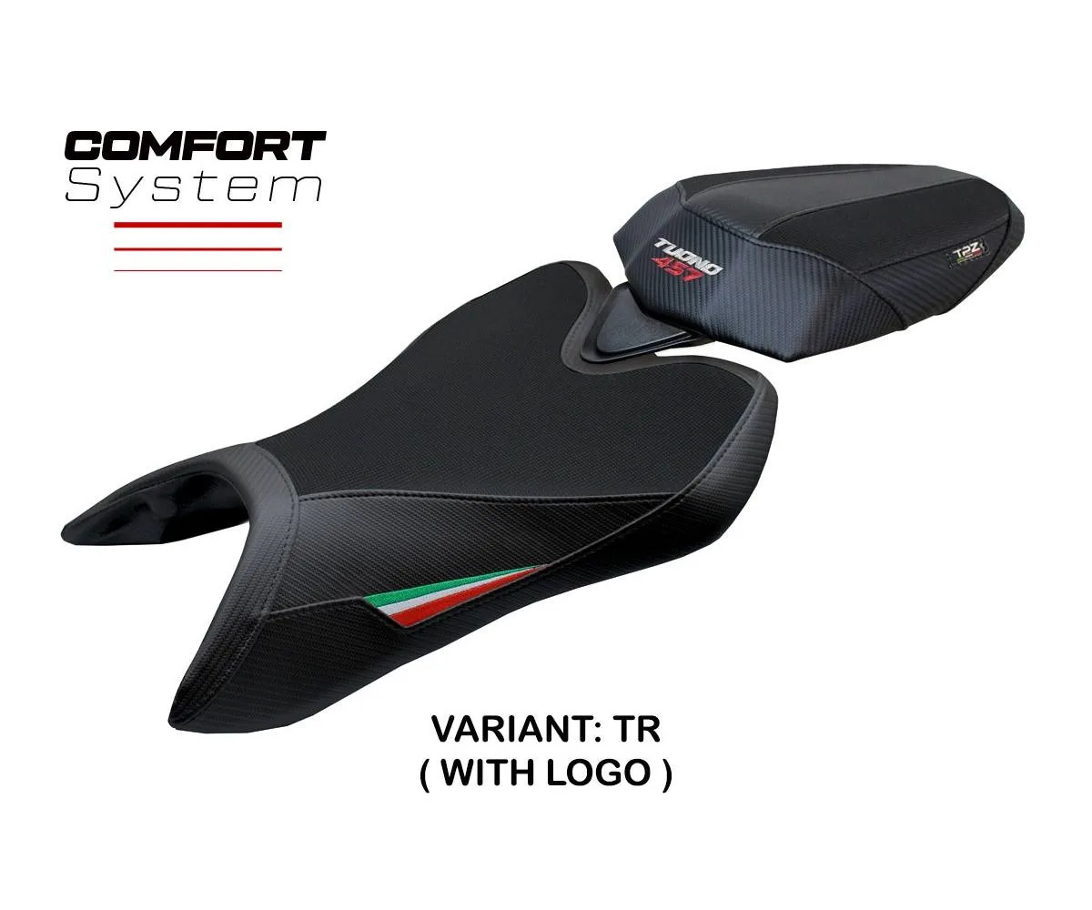 Seat cover Vignesh Comfort Tricolor TR +logo Tpz APRILIA TUONO 457 2025 2026