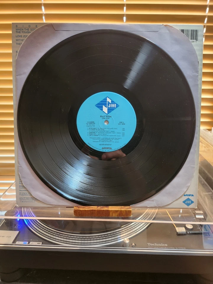 Billy Ocean, Love Zone, 1986 1st. Jive Stereo, JL8-8409, VG+/VG+ - Image 4 of 4