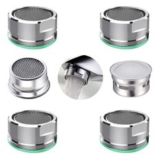 BOETOADG 4PCS Faucet Aerator, 2 Packs of Aerator Filter Replacement Silver
