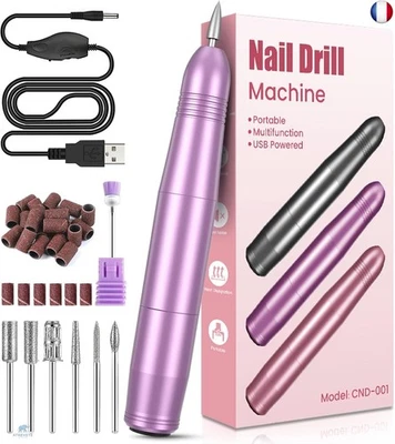 ‎KOOFIT Ponceuse pour Ongles Professionnel, Lime a Ongle Electrique Silencieuse,