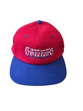 Vintage Summit Racing Equipment Speed Shop Red Blue Hat SnapBack Auto Meter