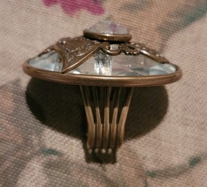 Large Vintage Jan Michaels of San Francisco Gorgeous Steampunk Ring