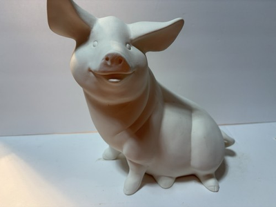 #ad Pig Ceramic Bisque ready to paint 9.25quot; long 10quot; high 6.75 quot;wide $20.00