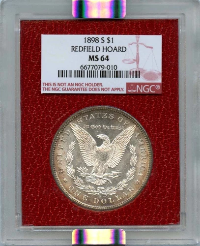 1898-S $1 Morgan Dollar Redfield Hoard NGC MS64