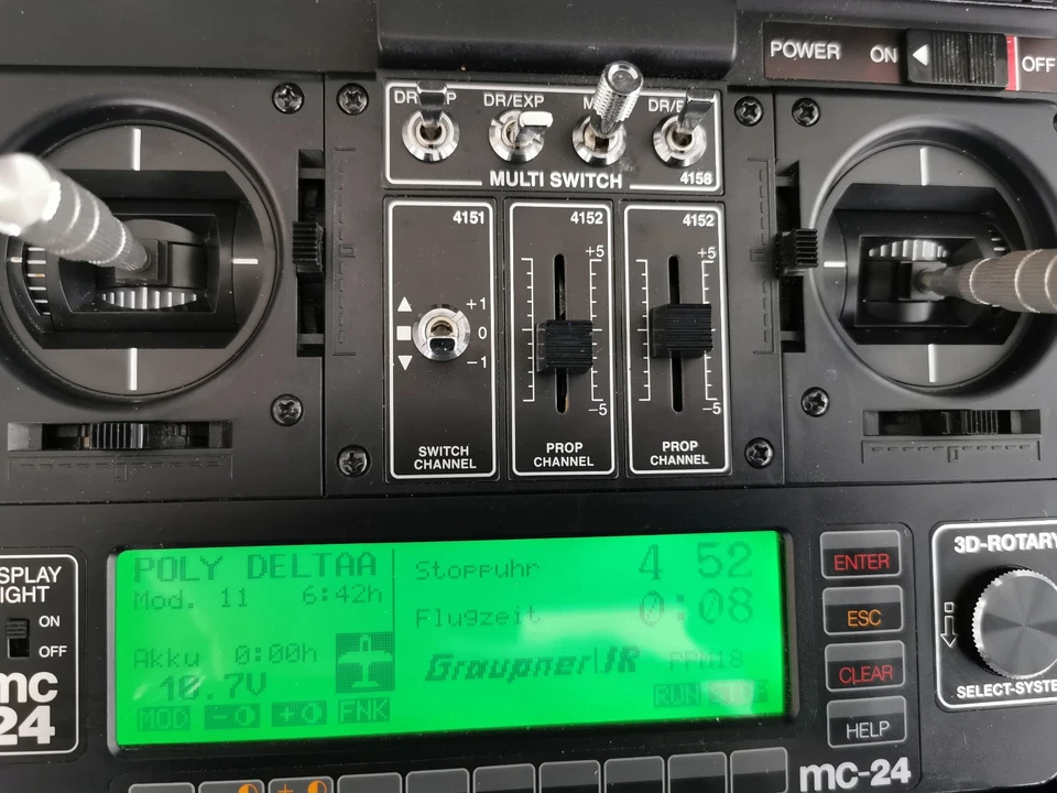 Graupner MC 24 Black Edition mit Profi Rom, Jeti Box 2,4GHz Modul und Minibox! - Bild 4 von 4