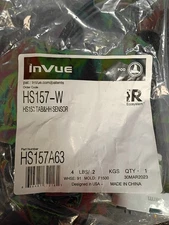 InVue Retail Security Bundle: W2000 Stand (ZW2050-W) & HS150 Sensor (HS157-W)...