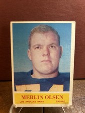 1964 MERLIN OLSEN Philadelphia #91 ROOKIE CARD HOF. rookie card picture
