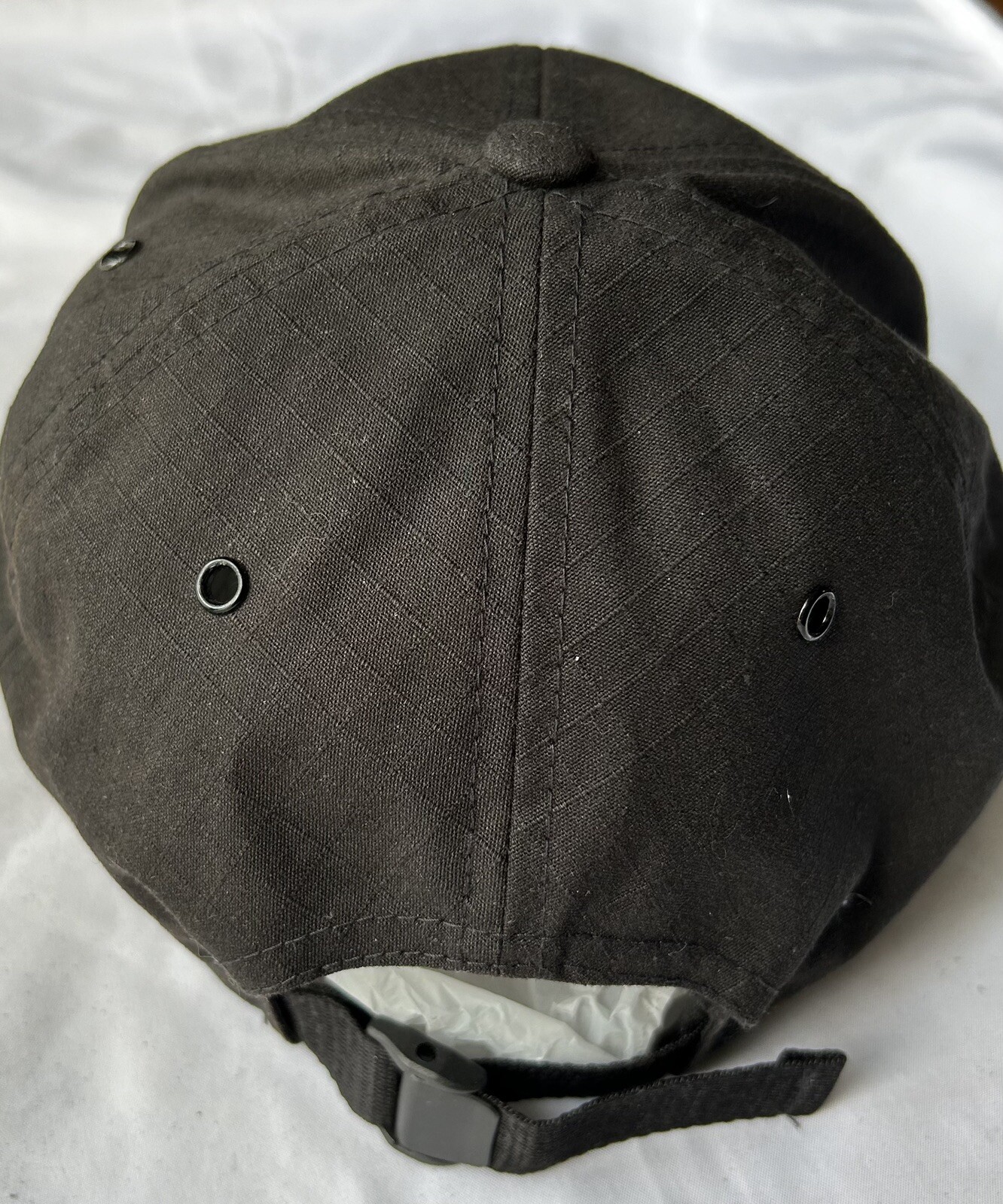 GRATEFUL BREW Black Strapback Hat Embroidered Ric… - image 2