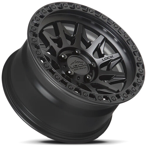(Set of 4) Lock OffRoad Lunatic 20x9 5x5" +0mm Matte Black Wheels Rims