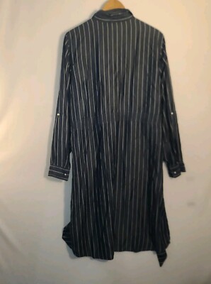 Given Kale Dress Stripe Denim Chambray Blue Boho Festival Sz XL Pearl Pockets | eBay Given Kale Dress Stripe Denim Chambray Blue Boho Festival Sz XL Pearl Pockets | eBay