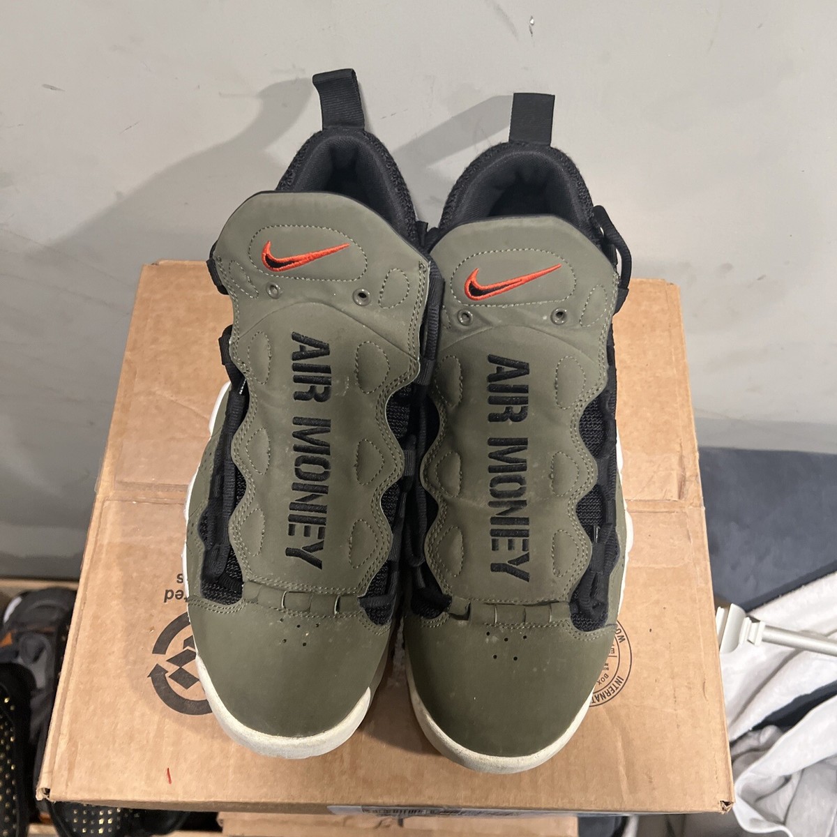 Size 10 - Nike Air More Money Olive | eBay