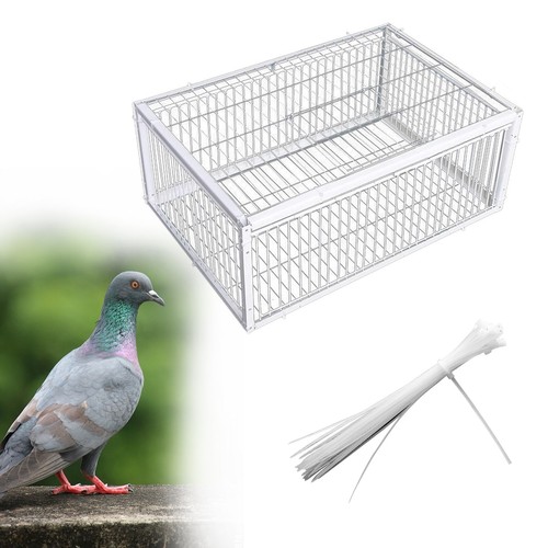 Pigeon Trap Cage Escape Proof Single Way Entry Door Bird Trap Cage 40x30x26cm - Picture 10 of 11