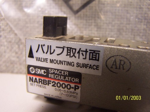 2) NEW SMC NARBF2000-P SPACER REGULATOR AIR VALVE REGULATOR 120 PSI LOT OF 2 - Picture 8 of 10