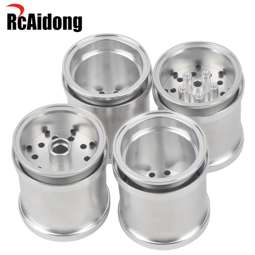 RC Alu Beadlock Wheels/Hub Kit for Tamiya CW01 Midnight Pumpkin Lunchbox Hop Ups - Picture 8 of 13