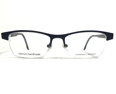Prodesign Denmark 1398 c.9031 Eyeglasses Frames Brown Blue Rectangular 57-17-140