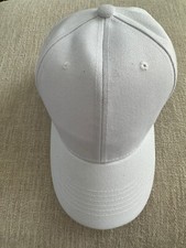 White Baseball Cap Plain Adjustable Blank Solid Color Hat Sports Cap