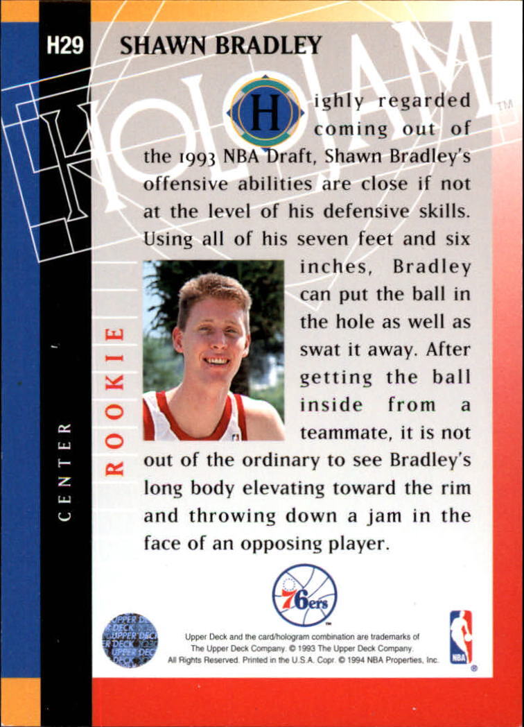 1993-94 Upper Deck Holojams #H29 Shawn Bradley - NM-MT | eBay