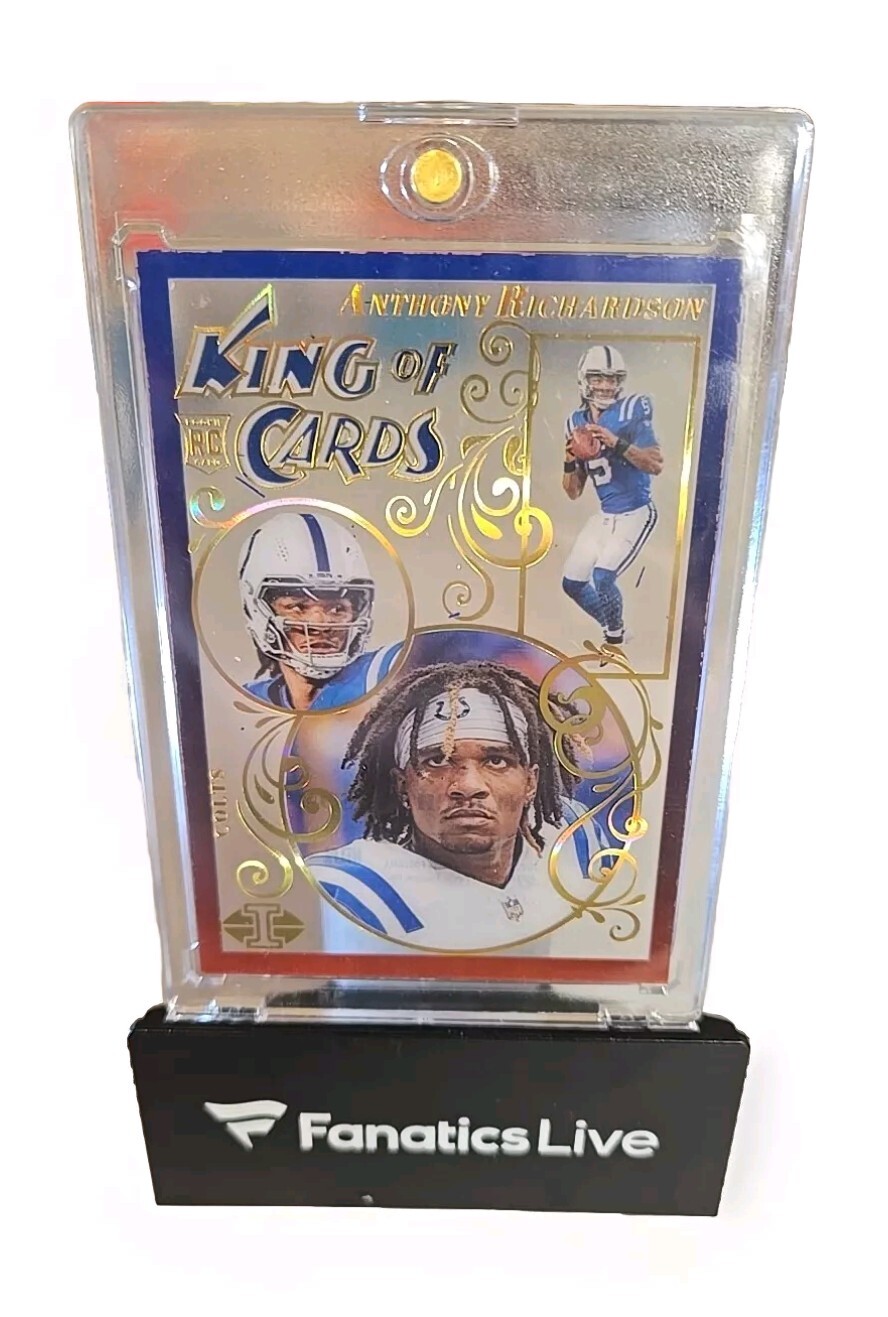 2023 Panini Illusions - King of Cards Red Blue Anthony Richardson #5/15 Colts RC
