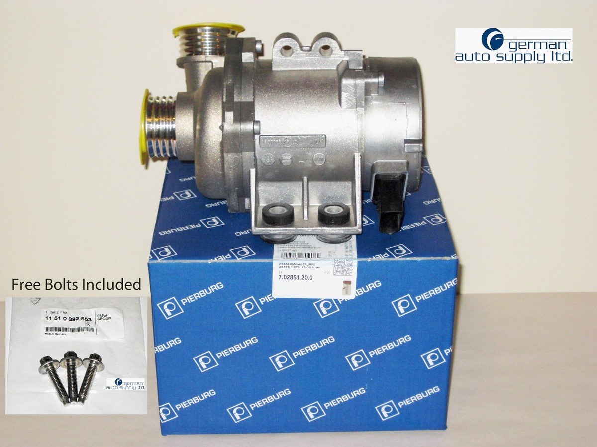 BMW Engine Water Pump - PIERBURG - 7.02851.20.0, 11517586925 - NEW