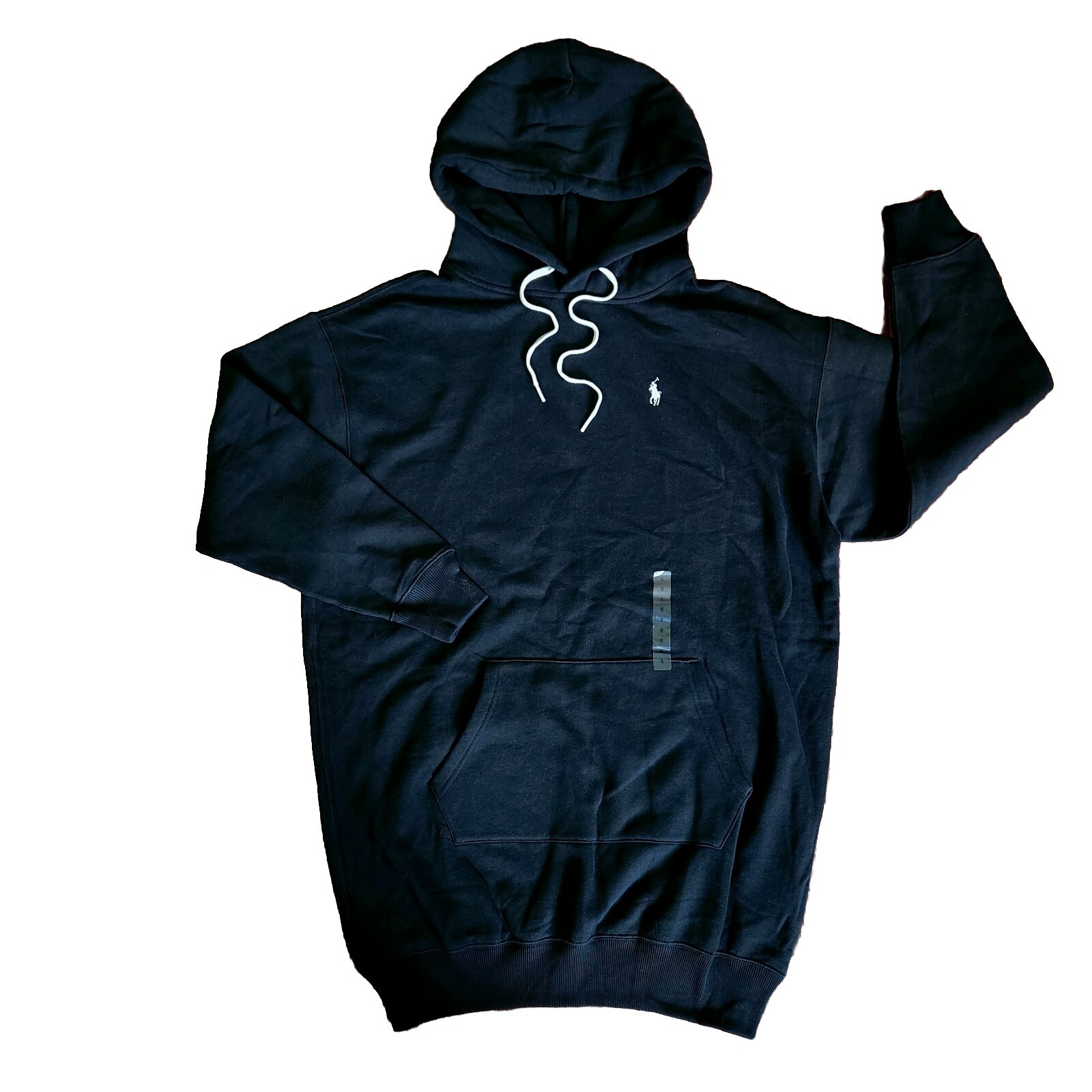 Polo Ralph Lauren felpa oversize con cappuccio taglia S uomo logo pony nero