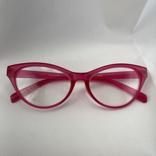 Betsey Johnson +2.00 Reading Glasses Readers Pink Matte Cat Eye