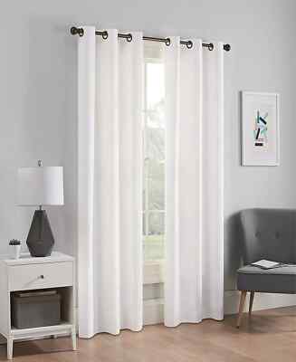Eclipse Microfiber 42'' x 84'' Thermaback Blackout 42'' x 84'' Grommet Panel - White