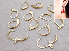20PCS Lever Back Earring Findings 18K GOLD Plated Loo 0083 French Ear Clip SALE