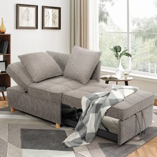 4 in 1 Sofa Bed Chair Folding Sleeper Chair Ottoman Chaise Lounge Adjustable U.S