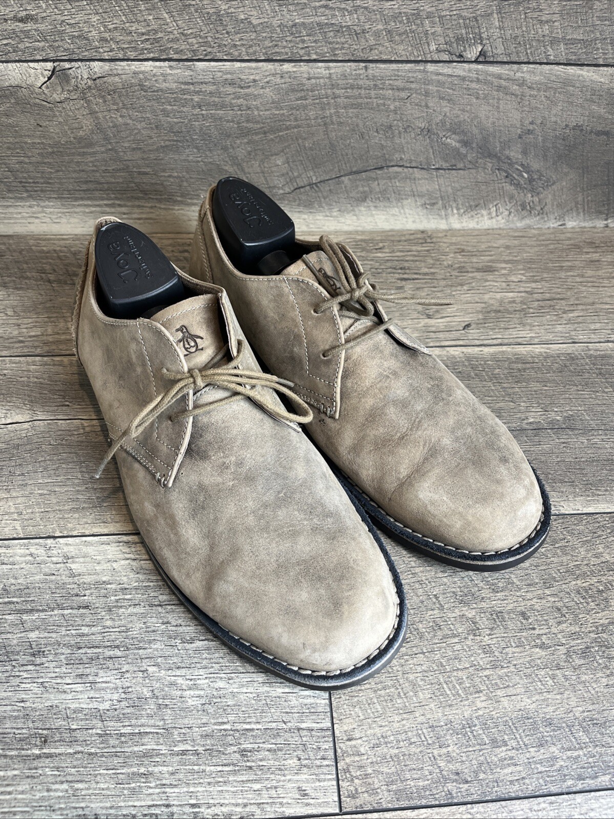 SAOLA Scarpe Oxford Derby Uomo Penguin By Munsingwear Waylon Pelle Marrone US 13