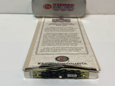 CASE XX 2012 HOMECOMING EVENT OLIVE GREEN CONGRESS POCKET KNIFE 62052 7274 GG