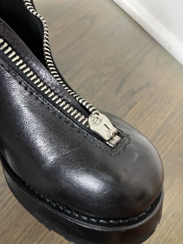 Alyx Tankstiefel 36 3 schwarz Leder 1 gebrochener Reißverschluss ziehen - Bild 13 von 16