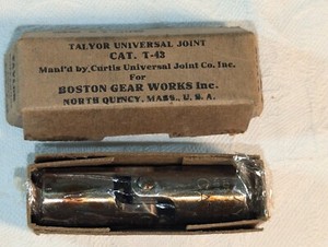 Curtis Universal Universal Joint Moline 7/8" Diam Mfg for Boston Gear Work T-43