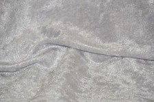 VELVET PANNE CRUSHED BACKDROP VELOUR STRETCH FABRIC 60" WIDE SILVER BY THE YARD