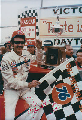 King Richard PETTY SIGNED 12x8 Photo + Dealer COA NASCAR Winston Cup