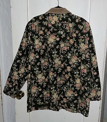 VINTAGE 90s RALPH LAUREN JEANS Floral Jacket Chore VINTAGE 90s RALPH LAUREN JEANS Floral Jacket Chore