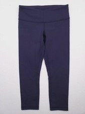 Lululemon Leggings Womens 4 Navy Blue Capri Yoga Pants Athleisure Compression