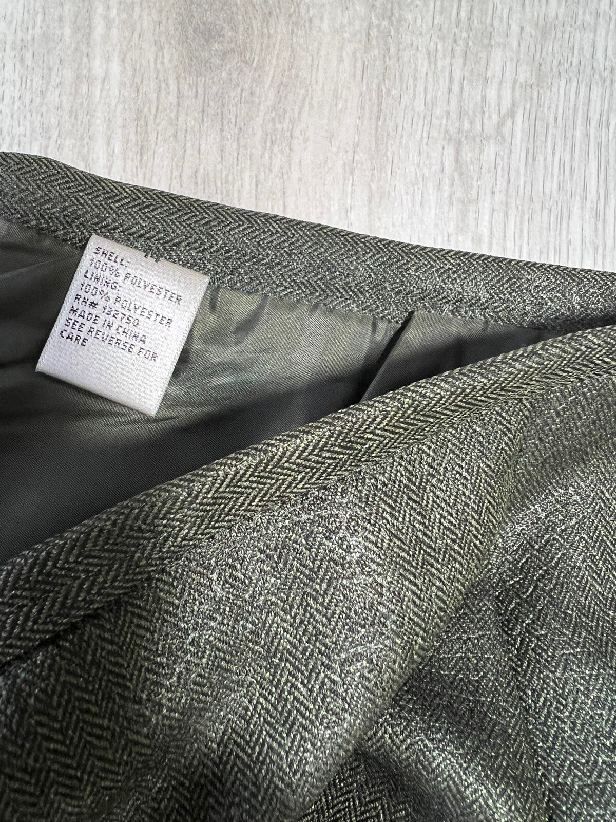 Danillo Green Herringbone Two Button Jacket & Pen… - image 11