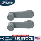For 720 D21 Hardbody Pickup 2Pcs Gray Window Crank Handle Left & Right