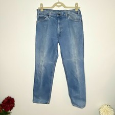 Vintage Levi's Two Horse Light Wash High Rise Blue Jeans - Men's 36x32