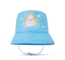 Speedo UV Bucket Hat Blue Shark, L/XL 12-24 Months, Built-in Sun Protection