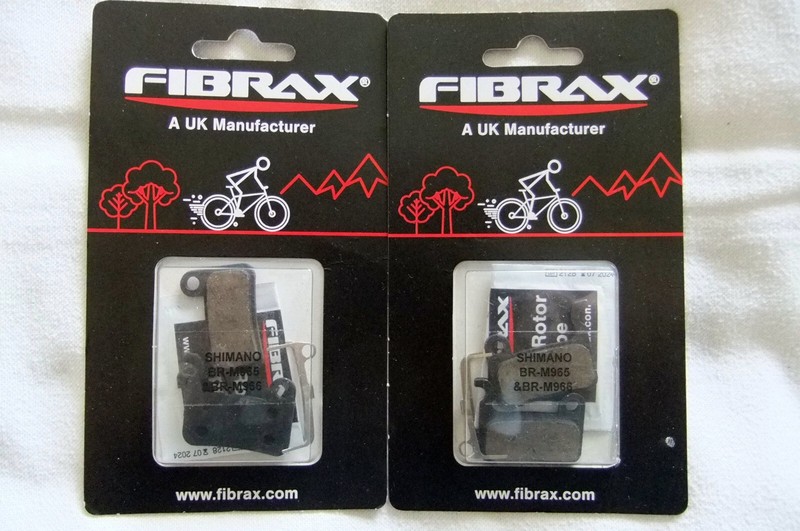 2x PAIRS FIBRAX SEMI-METALLIC DISC BRAKE PADS FIT SHIMANO BR-M965 BR-M966 NEW