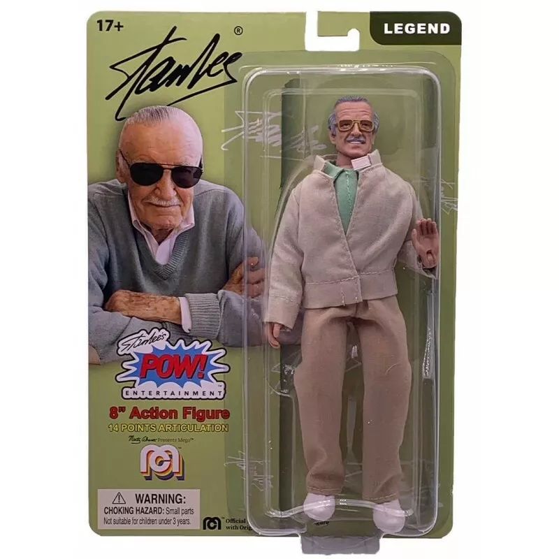 Marvel Action Stan Lee 20cm Mego Legend Retro Style Figure with Clothing