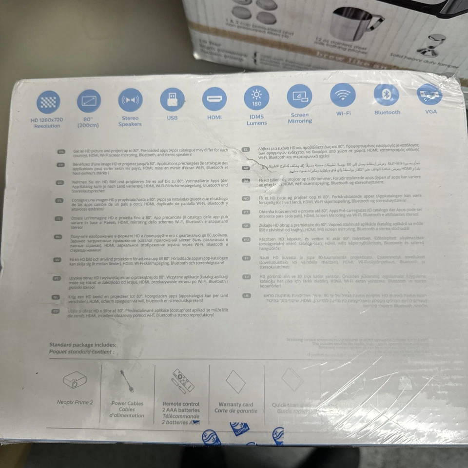 Philips NeoPix Prime 2 Projector - NPX542/INT - NEW - Image 3 of 3