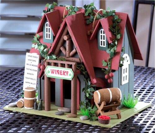 "COTTAGE WINERY" BIRDHOUSE ** Clean out in back, 10.25" x 8"* * NIB - Picture 2 of 12