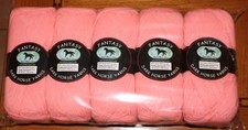DARK HORSE Fantasy Yarn/Nylon Acrylic /pack of 5 Worsted afghan / Shrimp 80