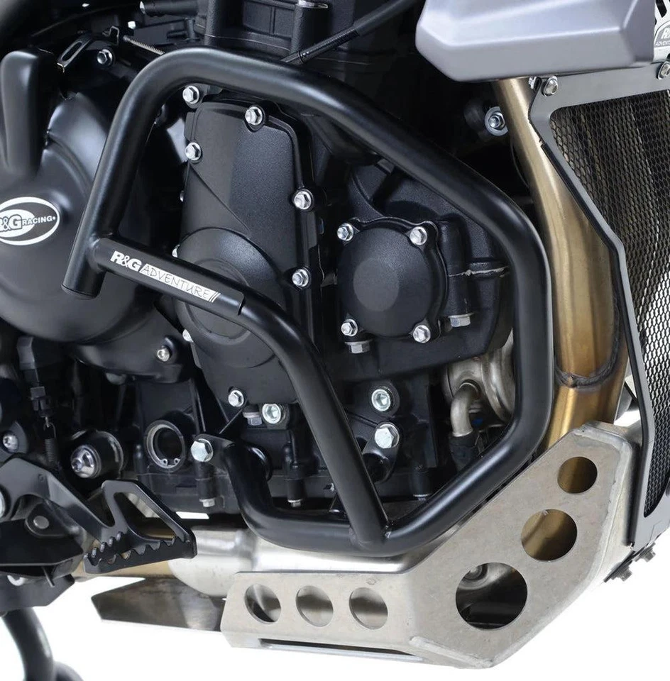 R&G Adventure Barras Motor Protectores Negro Triumph Tiger 800XC / Xcx / Xca / - Imagen 3 de 4