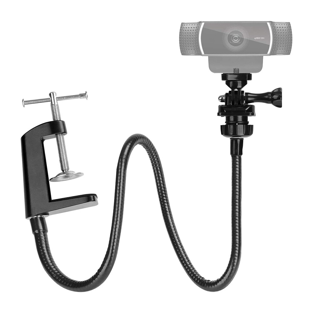 Webcam Stand Enhanced Durable Desk Jaw Camera Clamp Bracket for Logitech Webcam-image