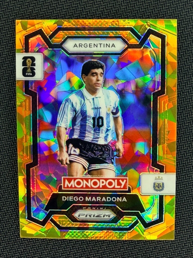 Panini Prizm FIFA World Cup Monopoly 2026 GOLD CRACKED ICE CHOOSE YOUR CARD!