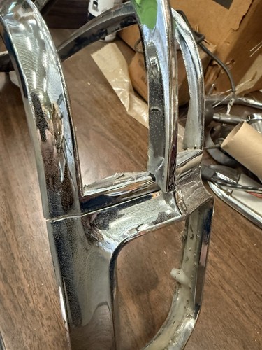 1962 Chrysler 300 New Yorker Newport Chrome Taillight Bezel Trim Housing - Picture 7 of 15